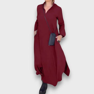 Malina – Zeitloses Hemdkleid mit Maxi-Schnitt