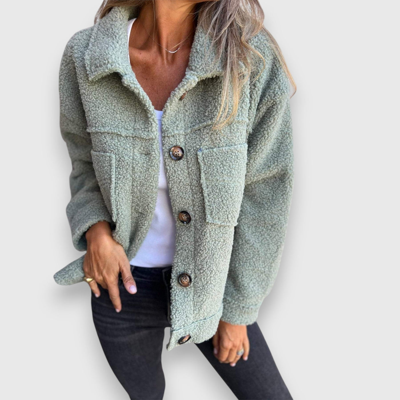 Delya – Elegante Hemdjacke für den Frühling