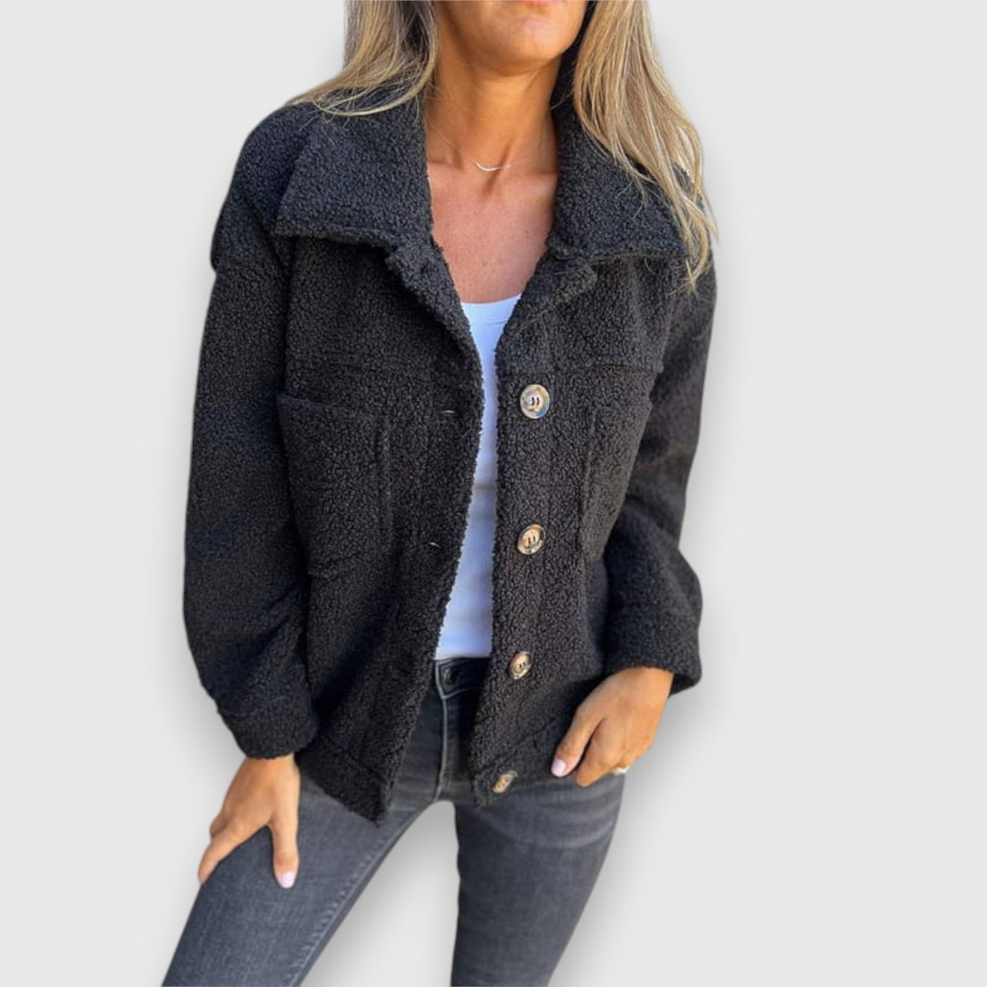 Delya – Elegante Hemdjacke für den Frühling