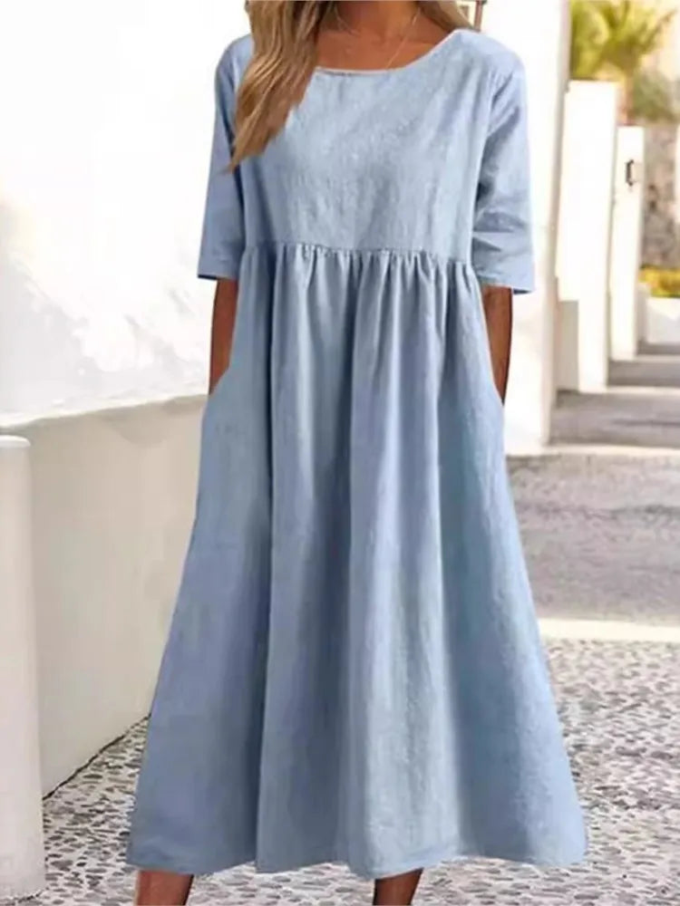 Noralyn | Bequemes Freizeitkleid mit lässigem Stil