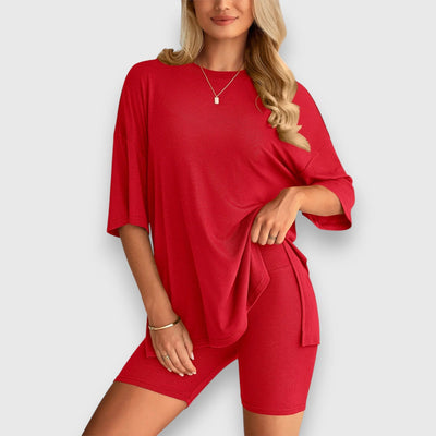 Malia – Lounge-Set aus Oversize-Shirt und Shorts