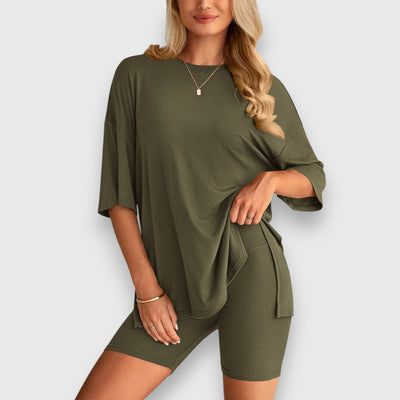 Malia – Lounge-Set aus Oversize-Shirt und Shorts