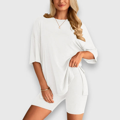 Malia – Lounge-Set aus Oversize-Shirt und Shorts