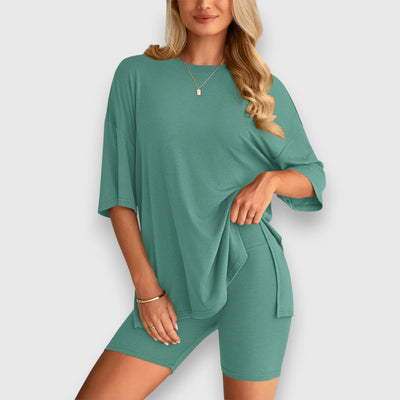Malia – Lounge-Set aus Oversize-Shirt und Shorts