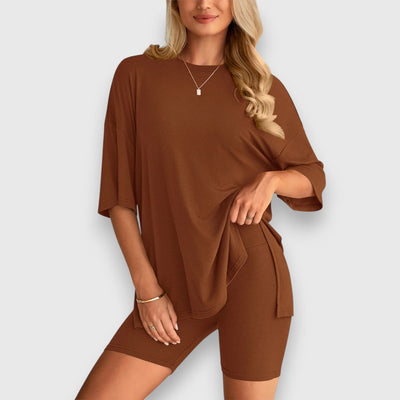 Malia – Lounge-Set aus Oversize-Shirt und Shorts