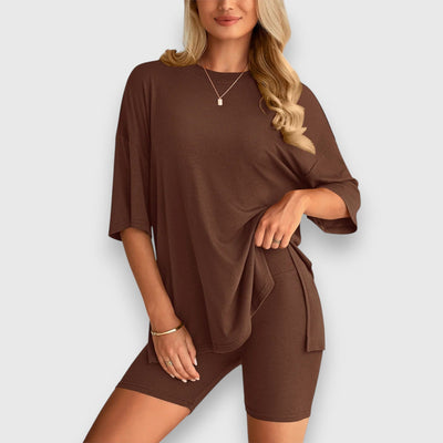 Malia – Lounge-Set aus Oversize-Shirt und Shorts