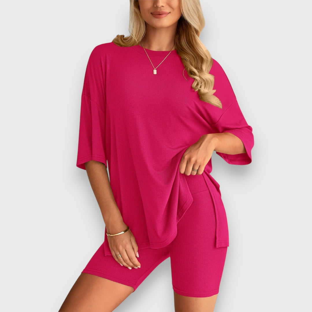 Malia – Lounge-Set aus Oversize-Shirt und Shorts