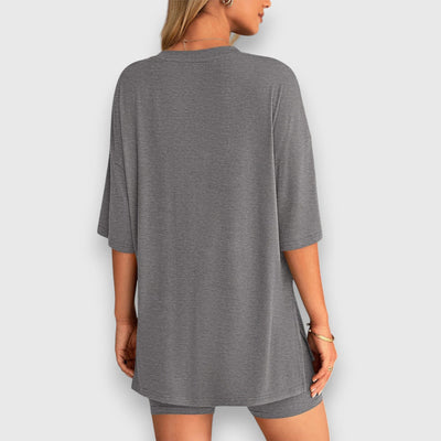 Malia – Lounge-Set aus Oversize-Shirt und Shorts