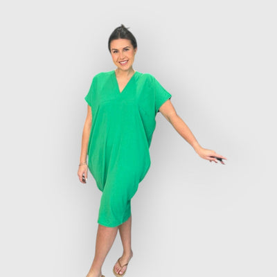 Aveline -  Kurzen Ärmeln Midikleid