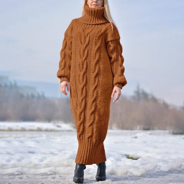 JENIFFER - Lockerer, verdrehter Strickrollkragenpullover 2024