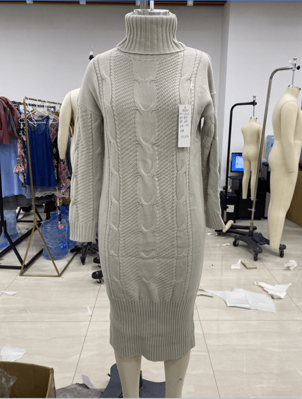 JENIFFER - Lockerer, verdrehter Strickrollkragenpullover 2024