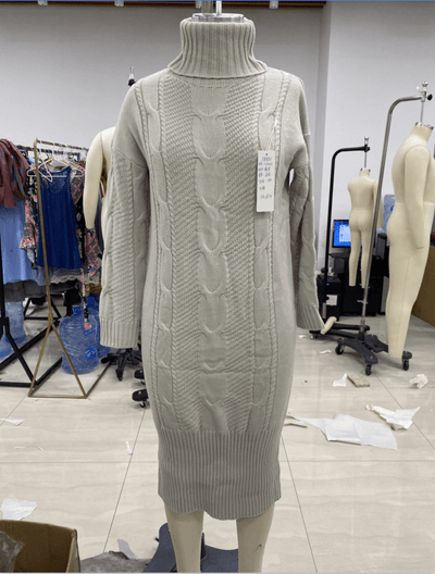 JENIFFER - Lockerer, verdrehter Strickrollkragenpullover 2024