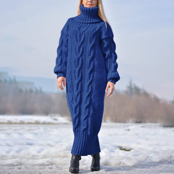 JENIFFER - Lockerer, verdrehter Strickrollkragenpullover 2024