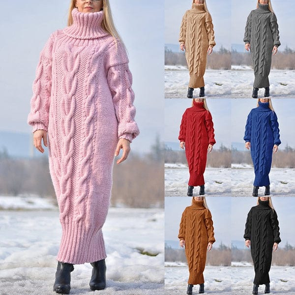 JENIFFER - Lockerer, verdrehter Strickrollkragenpullover 2024