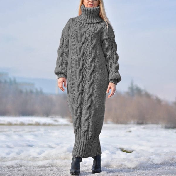 JENIFFER - Lockerer, verdrehter Strickrollkragenpullover 2024