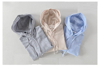 JEROME - Lässige Gestreifte Kapuzenhemden 2024