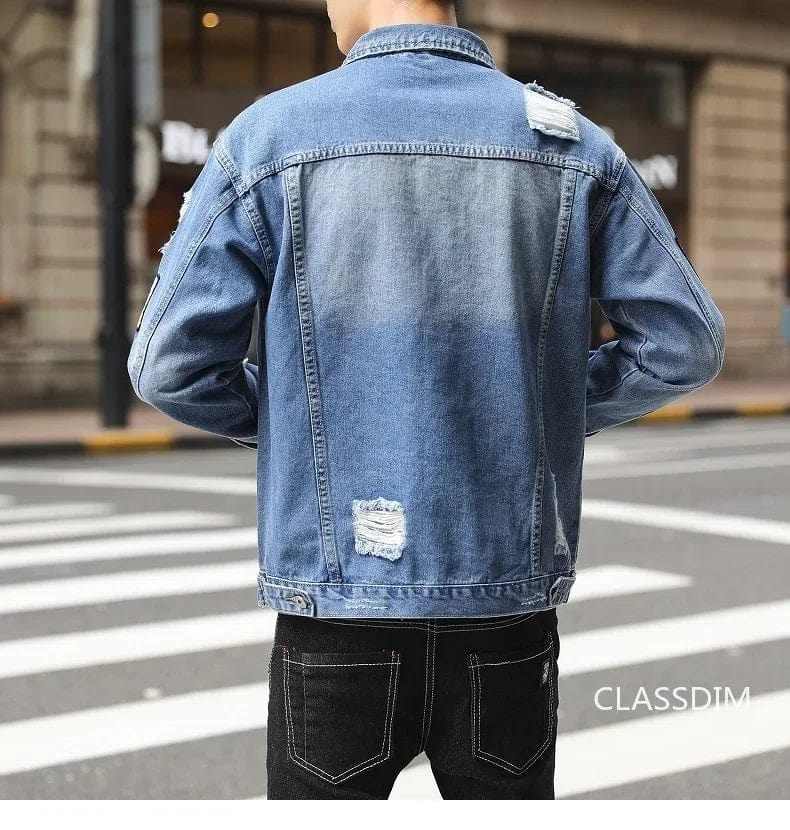 JIMMY - Herren Baumwoll-Denim-Mäntel und -Jacken