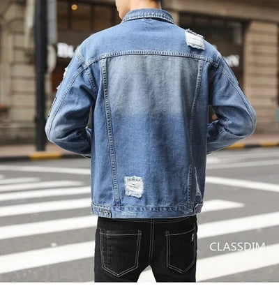 JIMMY - Herren Baumwoll-Denim-Mäntel und -Jacken