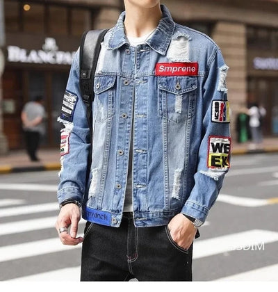 JIMMY - Herren Baumwoll-Denim-Mäntel und -Jacken