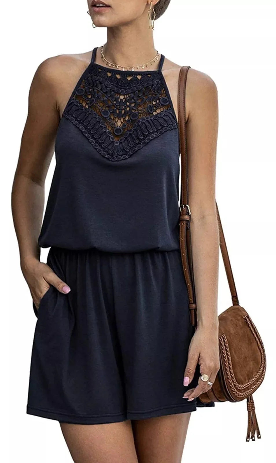 JOEDI - Einteiliger Spitzen-Overall