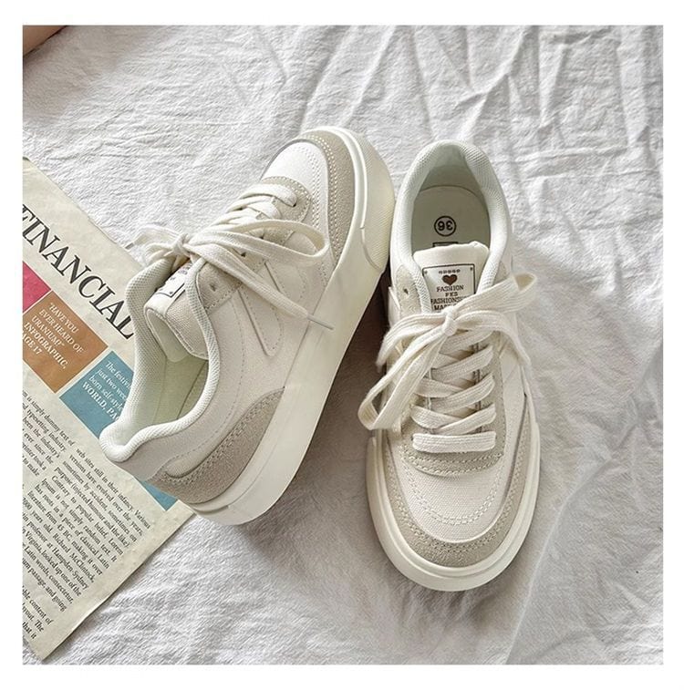 JOLINA - Leinenschuhe mit dicker Sohle 2024