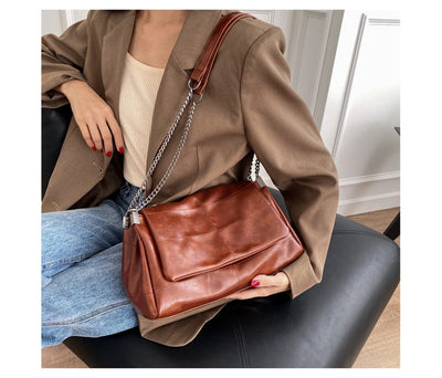 JOSEPHINE - Hochwertige Lederschultertasche