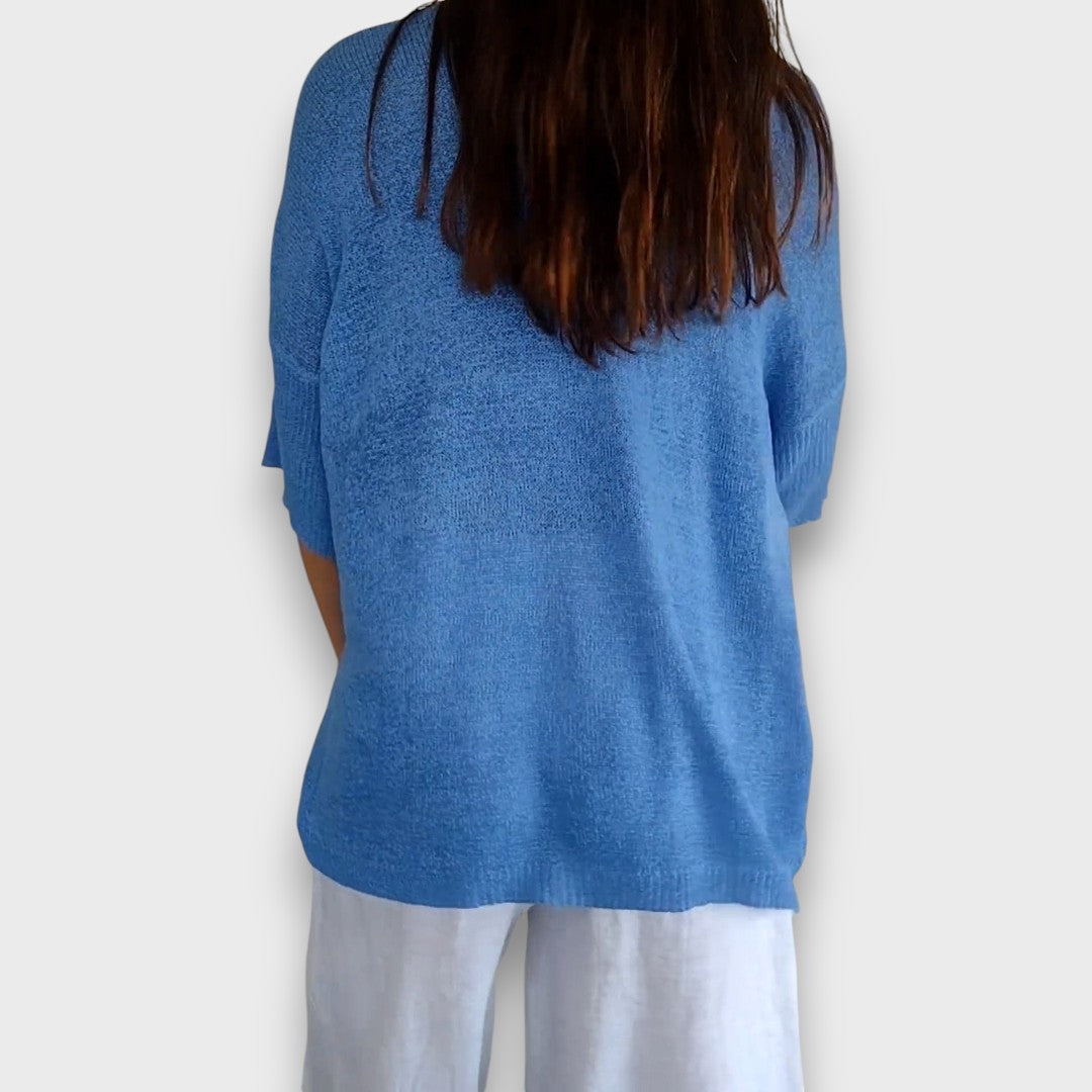 Livia – Stricktop mit V-Ausschnitt