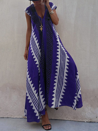 Boho™ | Elegantes ärmelloses V-Ausschnitt Kleid für einen schicken und lässigen Stil