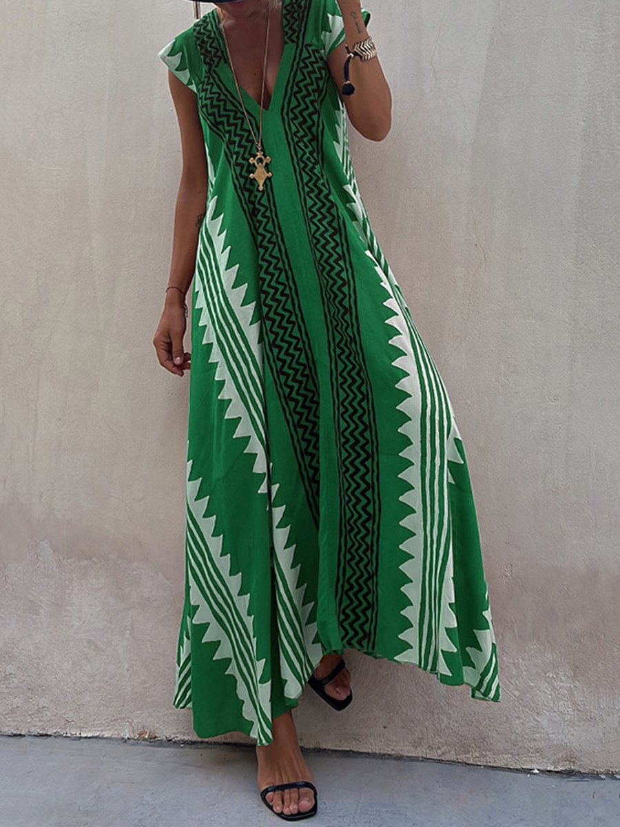 Boho™ | Elegantes ärmelloses V-Ausschnitt Kleid für einen schicken und lässigen Stil