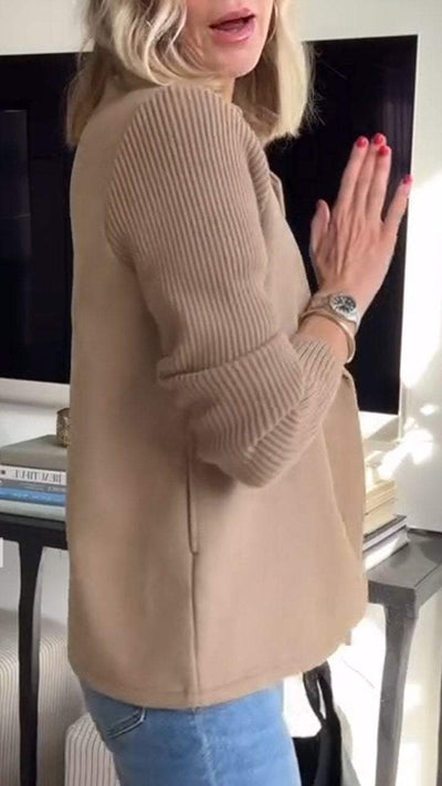 Olivia | Doppelreihiger Strickblazer für elegante Auftritte