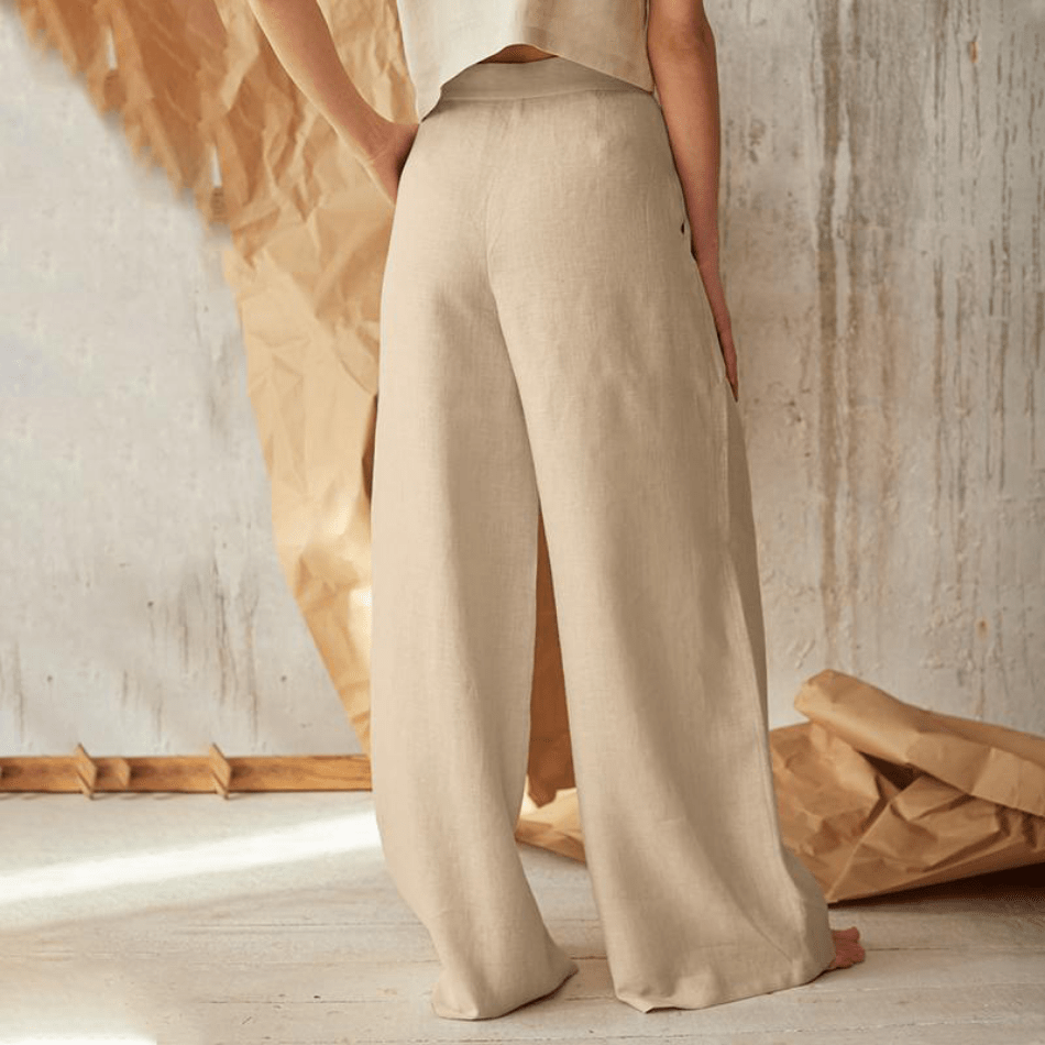 JULIET - Lässige Knopfleiste mit weiten Beinen