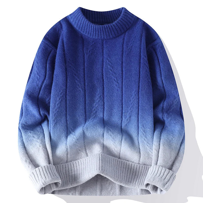 Ombré-Kaskaden | Weicher Pullover mit Farbverlauf