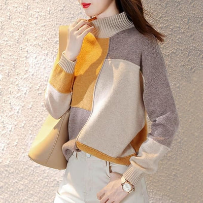 KARINA - Rollkragen Strickpullover