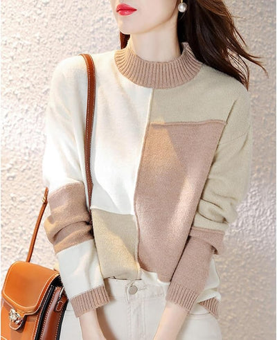 KARINA - Rollkragen Strickpullover