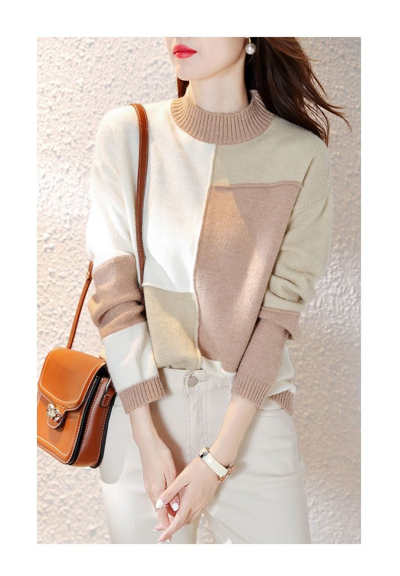 KARINA - Rollkragen Strickpullover