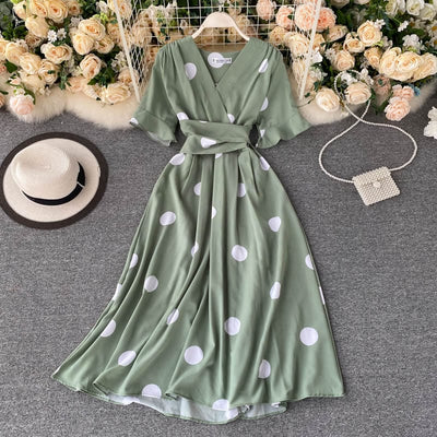 KARYLLE - Sommerliches Vintage-Baumwollkleid