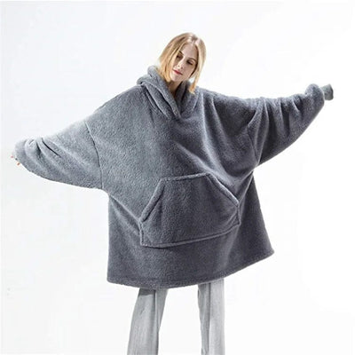 KEITH - Kapuzen-Fleecepullover im Oversized-Stil