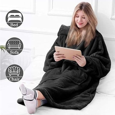 KEITH - Kapuzen-Fleecepullover im Oversized-Stil