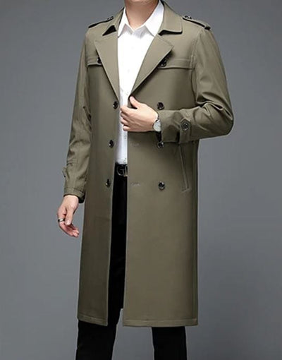 KENN - Hochwertiger langer Herren-Trenchcoat