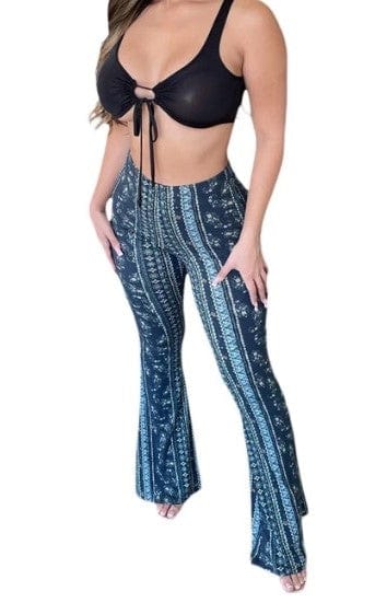 KESIA - Leggings mit hoher Taille und Schlaghose