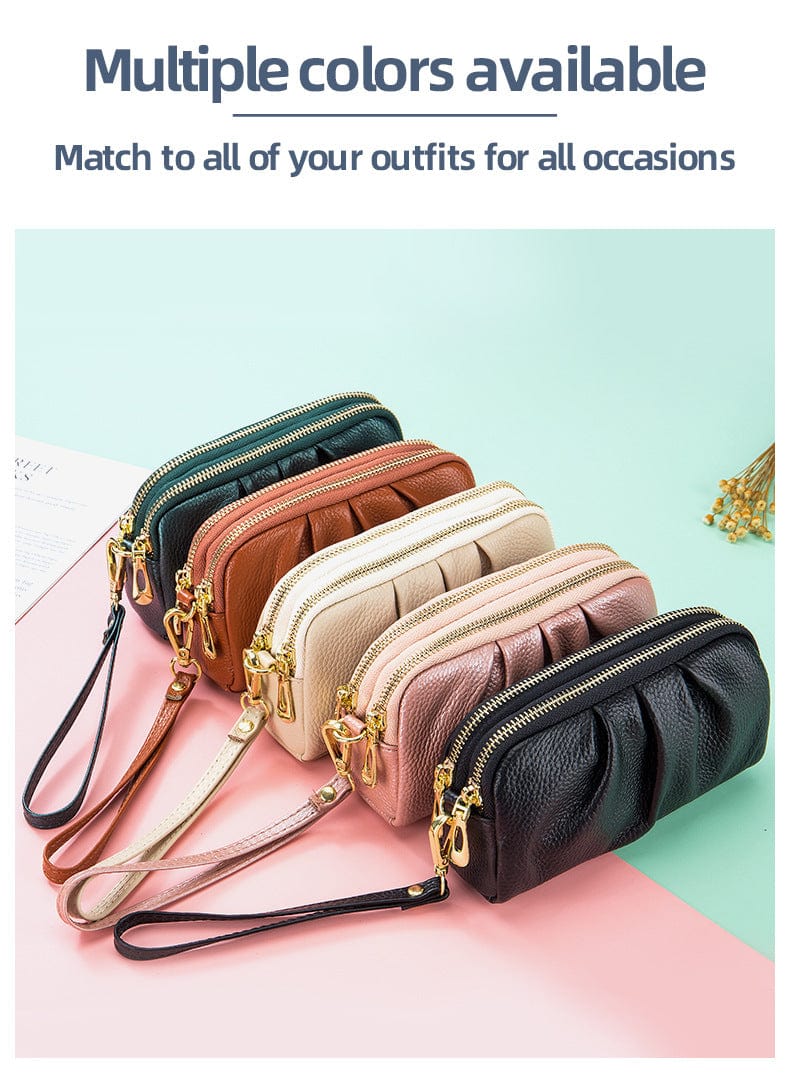 KIA - Geldbörse mit großem Fassungsvermögen in Krokodiloptik