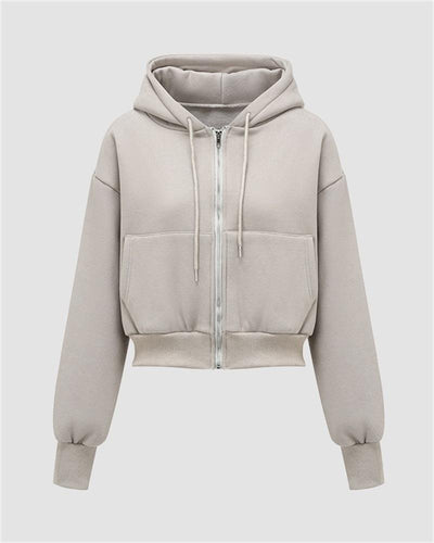 KIA - Lässiger Pullover mit langen Ärmeln und Kordelzug