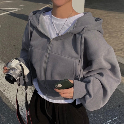 KIA - Lässiger Pullover mit langen Ärmeln und Kordelzug