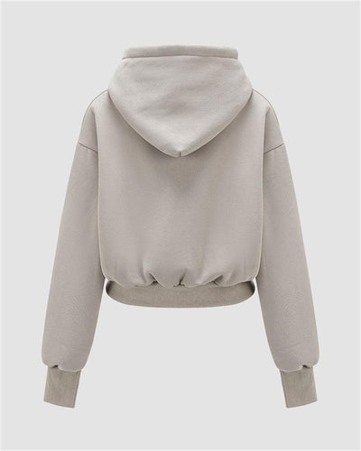 KIA - Lässiger Pullover mit langen Ärmeln und Kordelzug