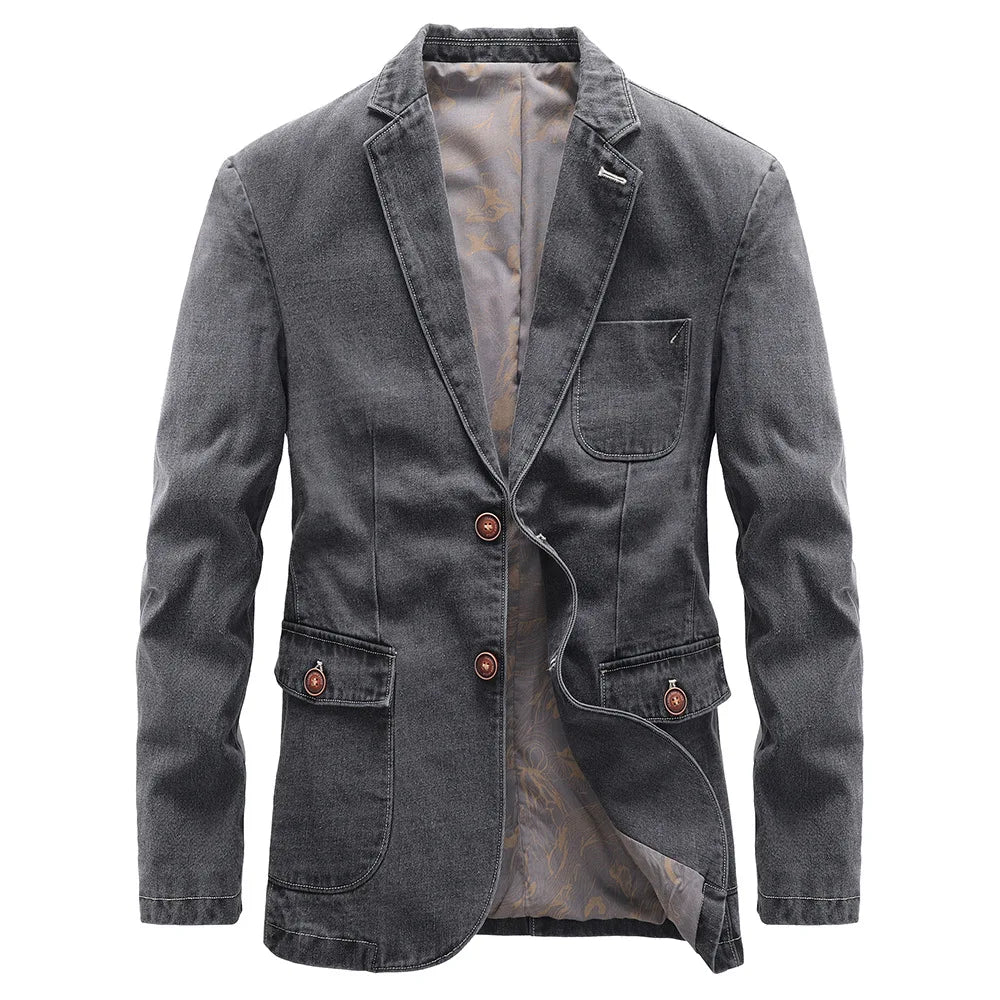 Klassische Blazer-Denim-Jacke für Männer - Hansjochen