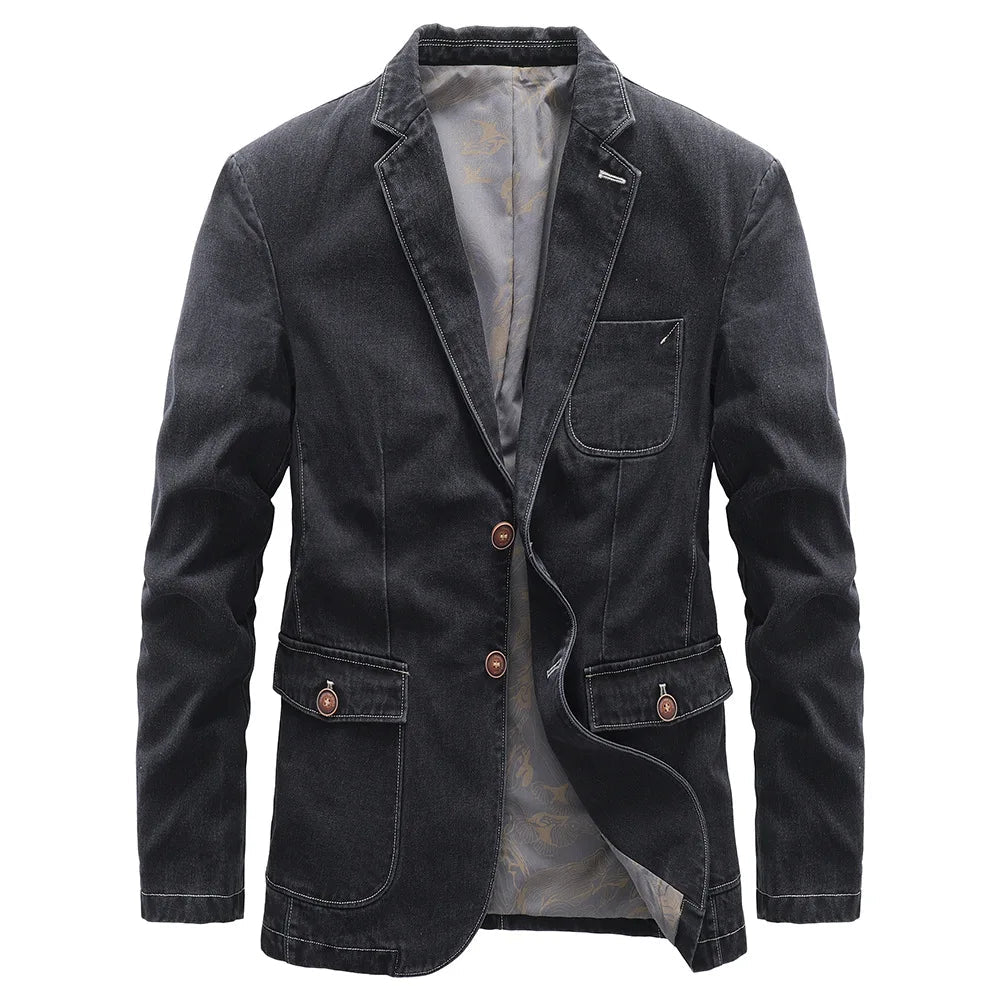 Klassische Blazer-Denim-Jacke für Männer - Hansjochen