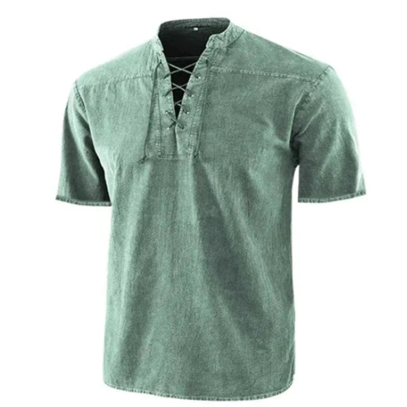 Klassisches V-Neck Sommerhemd für Männer - Dylan