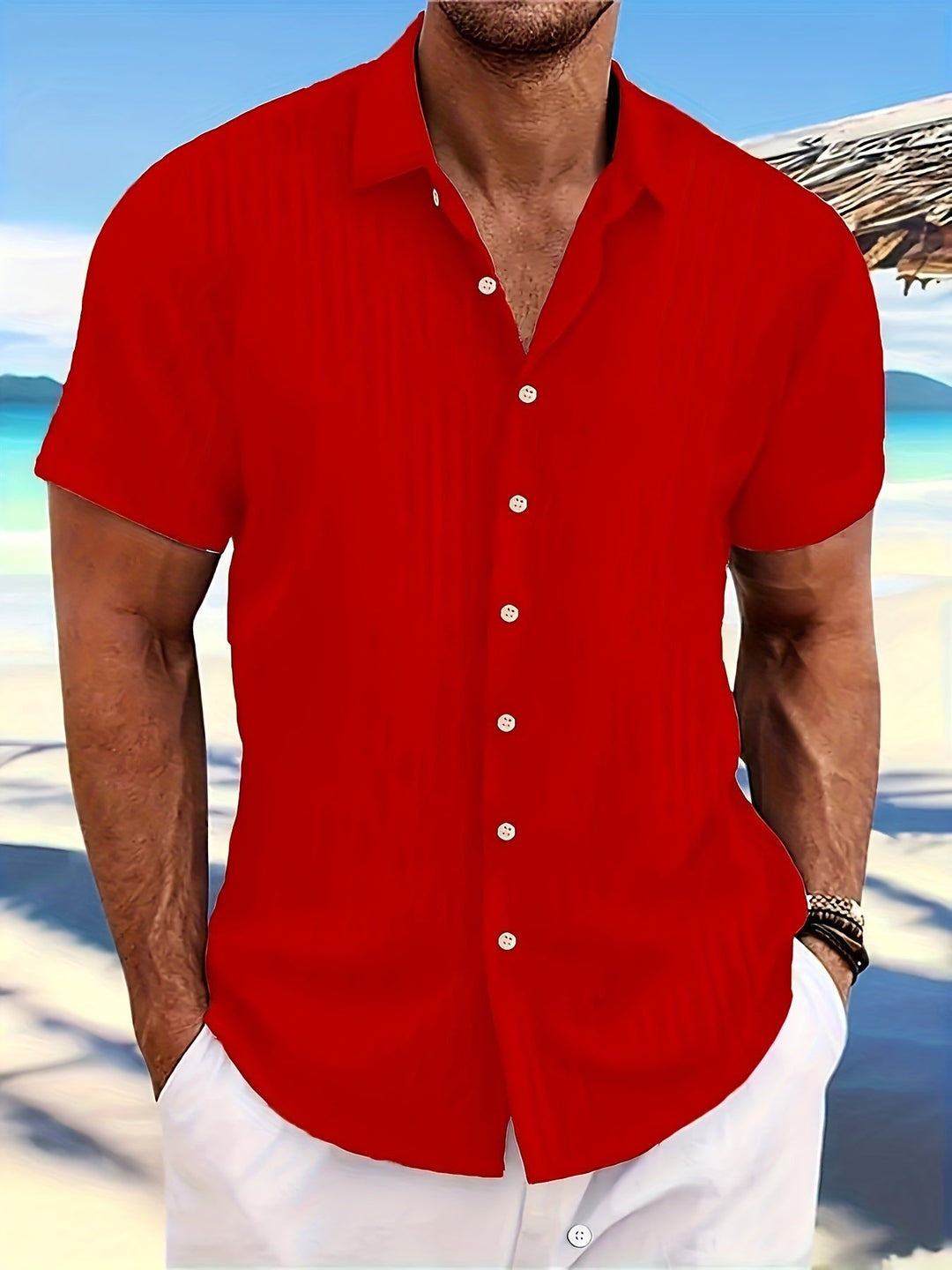 Kurzarmhemd für Männer für den Sommer - Marbod
