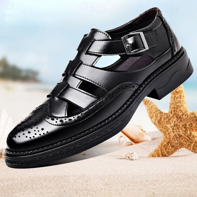 Lässige Sommersandalen aus Leder für Männer - Leopoldo