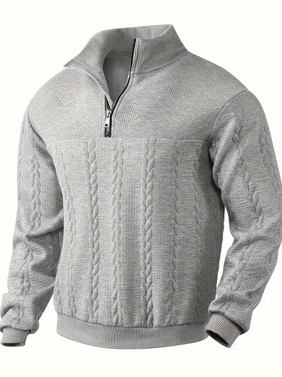 Lässiger Pullover mit Reißverschluss für Männer - Jason